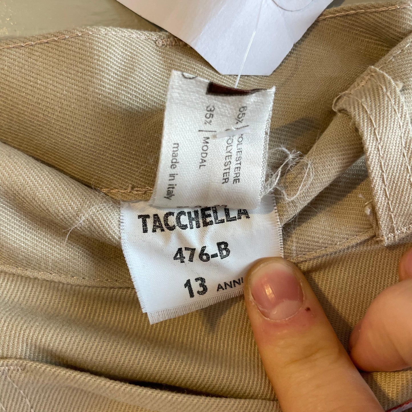1970s Cream Cotton Flared Trousers
