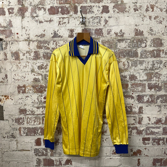 1970s Yellow Striped Football Template Shirt Top