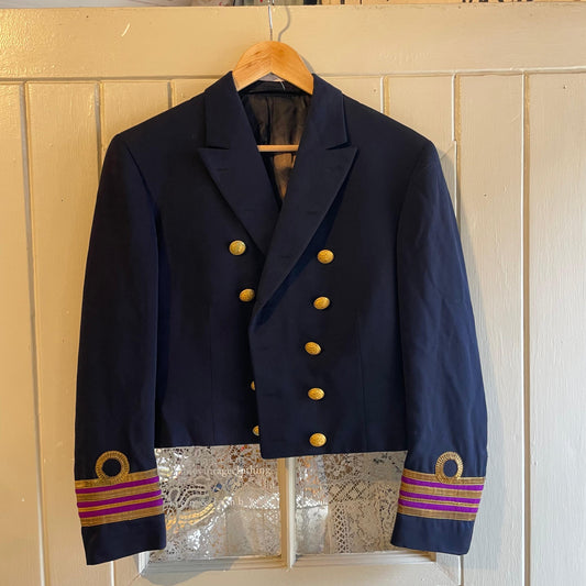 1940s Royal Navy Double Breasted Suit Blazer Jacket