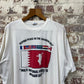 1980s White British Military Graphic T-Shirt