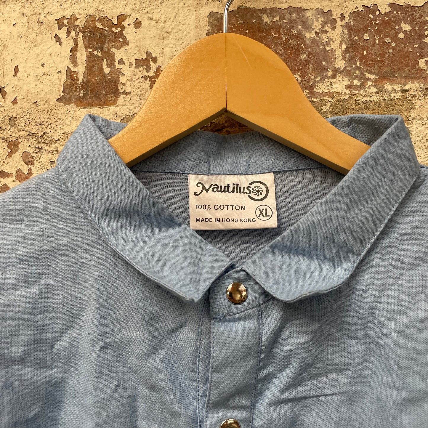 Vintage 1980s 1990s Blue Knitted Shirt