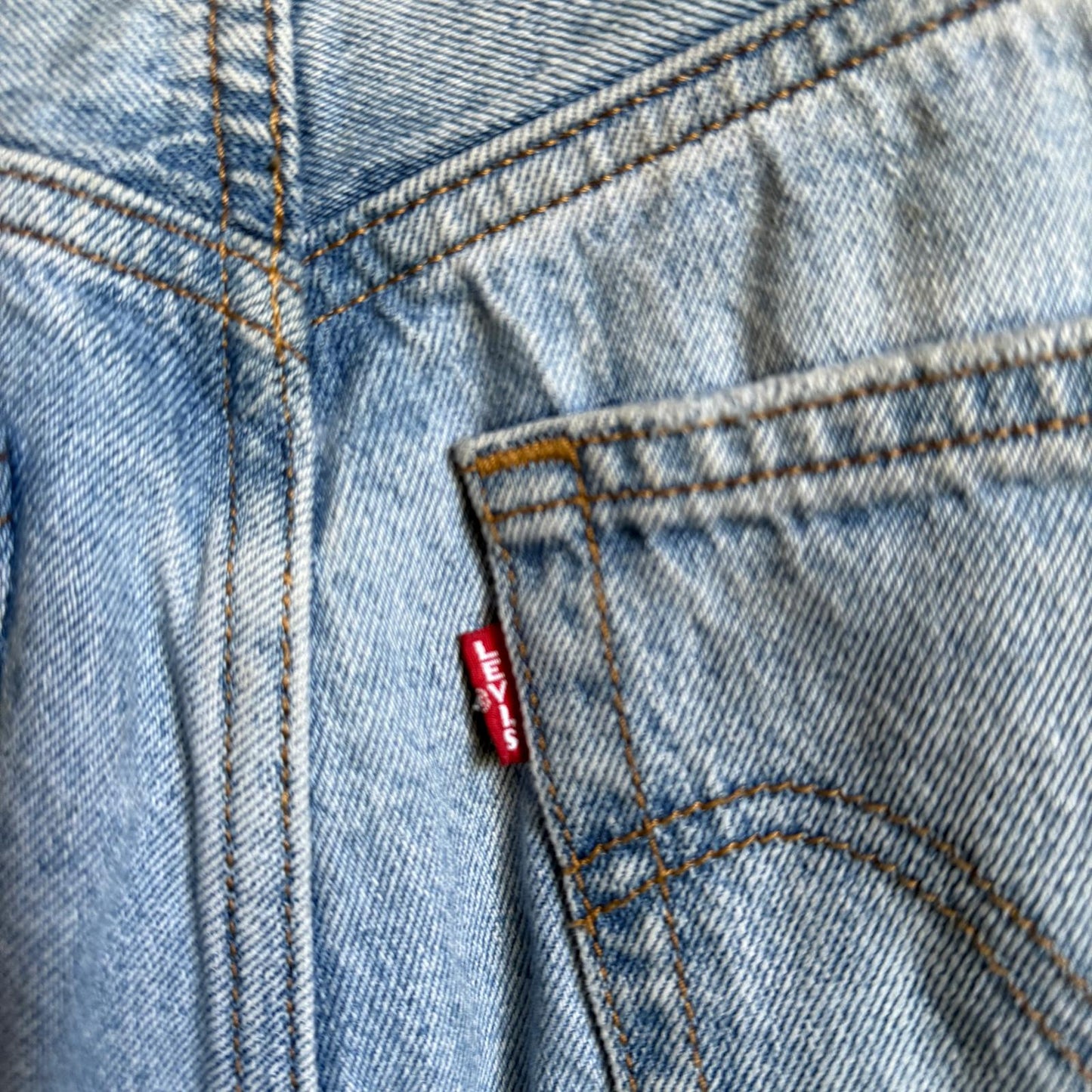 Vintage Blue Levis Shorts