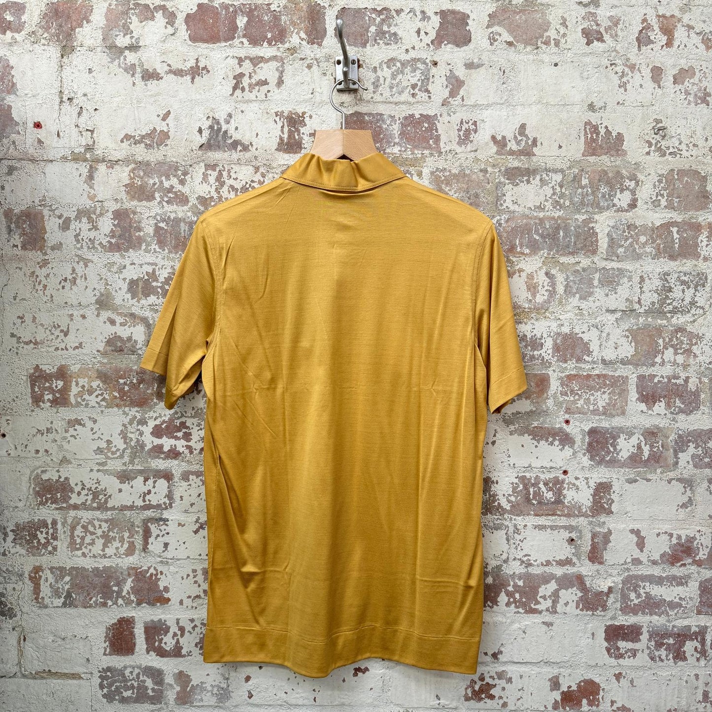 1970s Yellow Italian Button Up Shirt