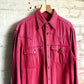 1980s Faded Red Denim Western Style Shirt
