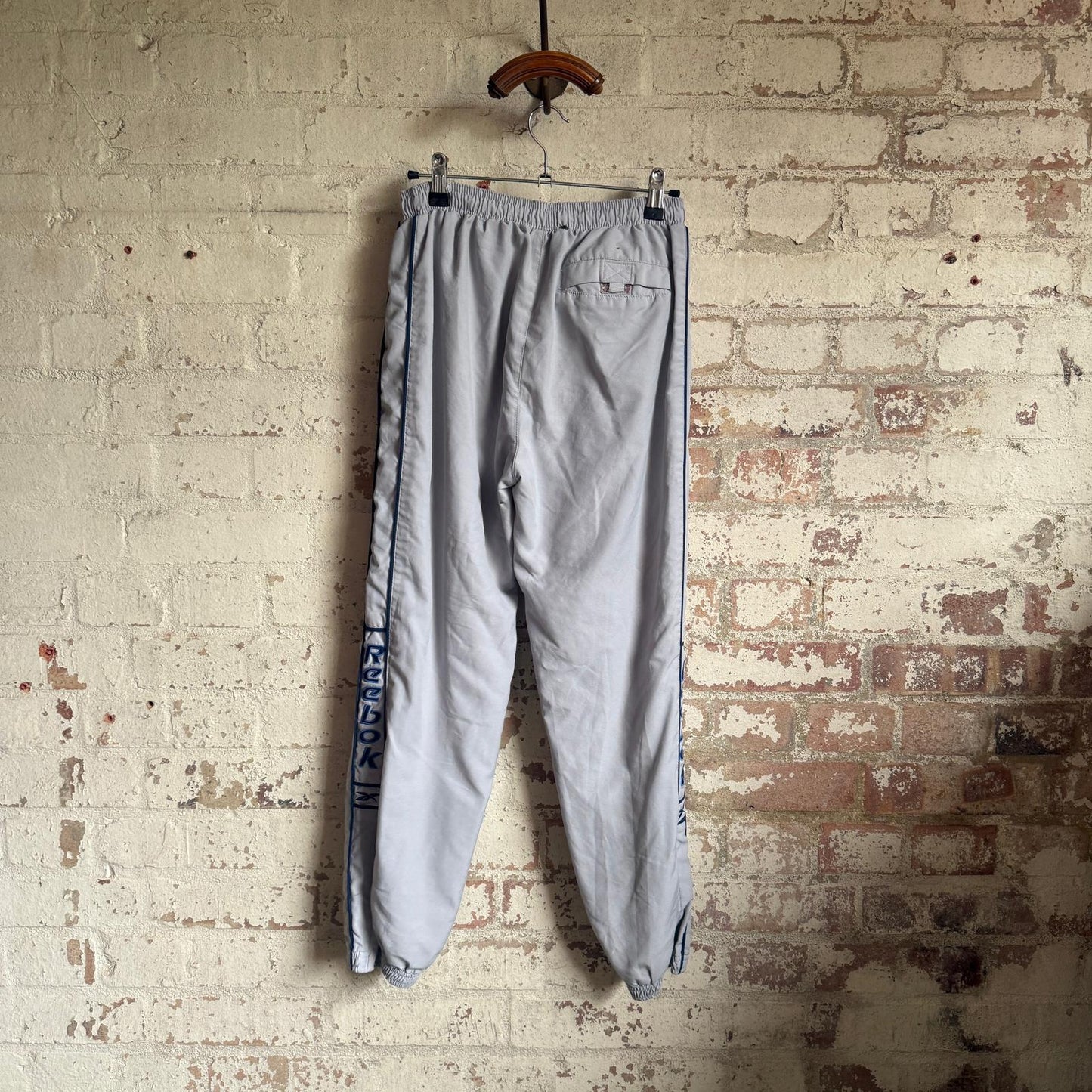2000s Grey Rebook Tracksuit Sweatpants Bottoms