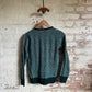 1970s Green St Michaels Knitted Striped Jumper