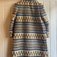 1970s Grey Aztec Patterned Afghan Coat