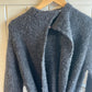 2000s Y2k Grey Knitted Episode Long Dress Jacket