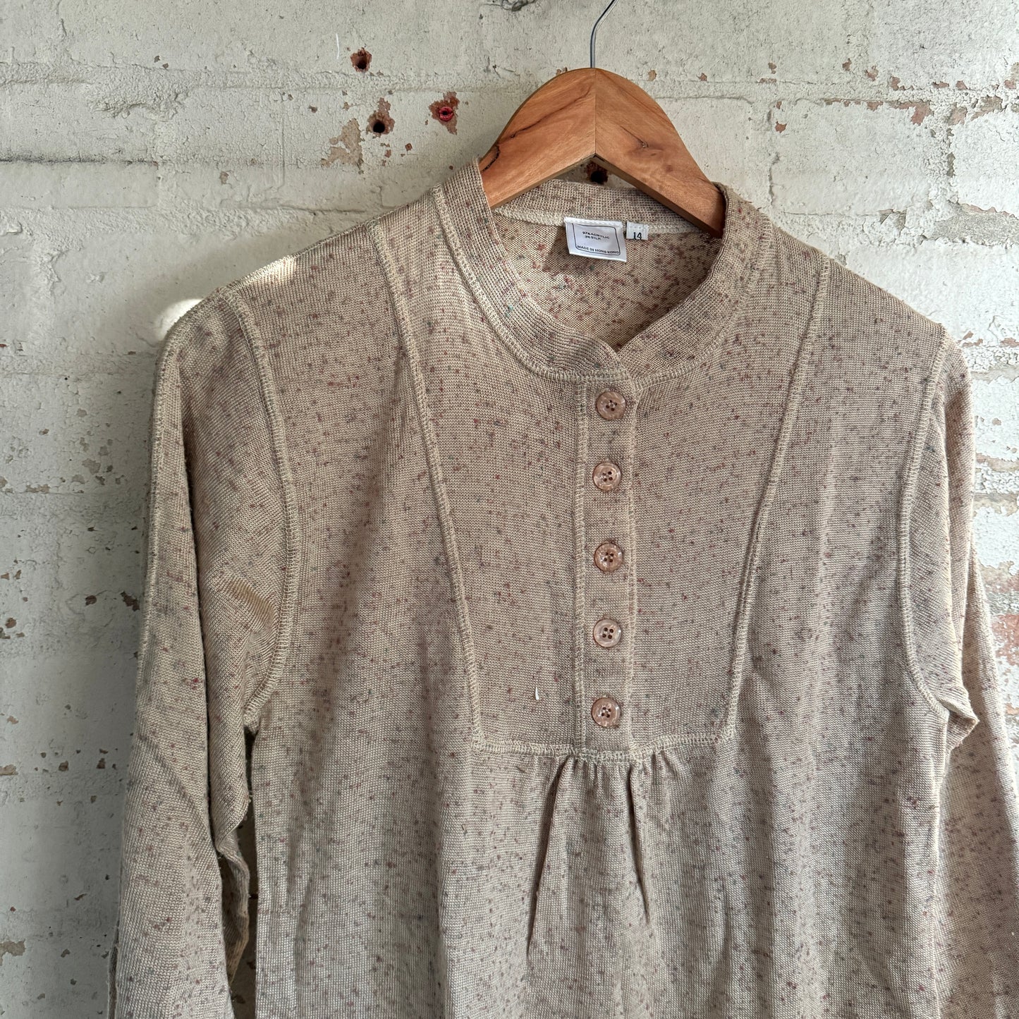 1980s Specked Knitted blouse jumper