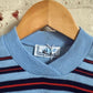 1970s Blue Striped Knitted Sweater Jumper