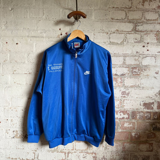 1980s 1990s Blue Nike Italian Track Top