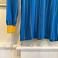1970s Blue Striped Football Template Top