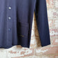 1970s Navy Wool Knitted Button Cardigan Jumper