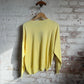 1980s Yellow cotton button Sweatshirt
