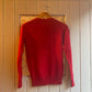 1980s Red Wool Knitted Jumper