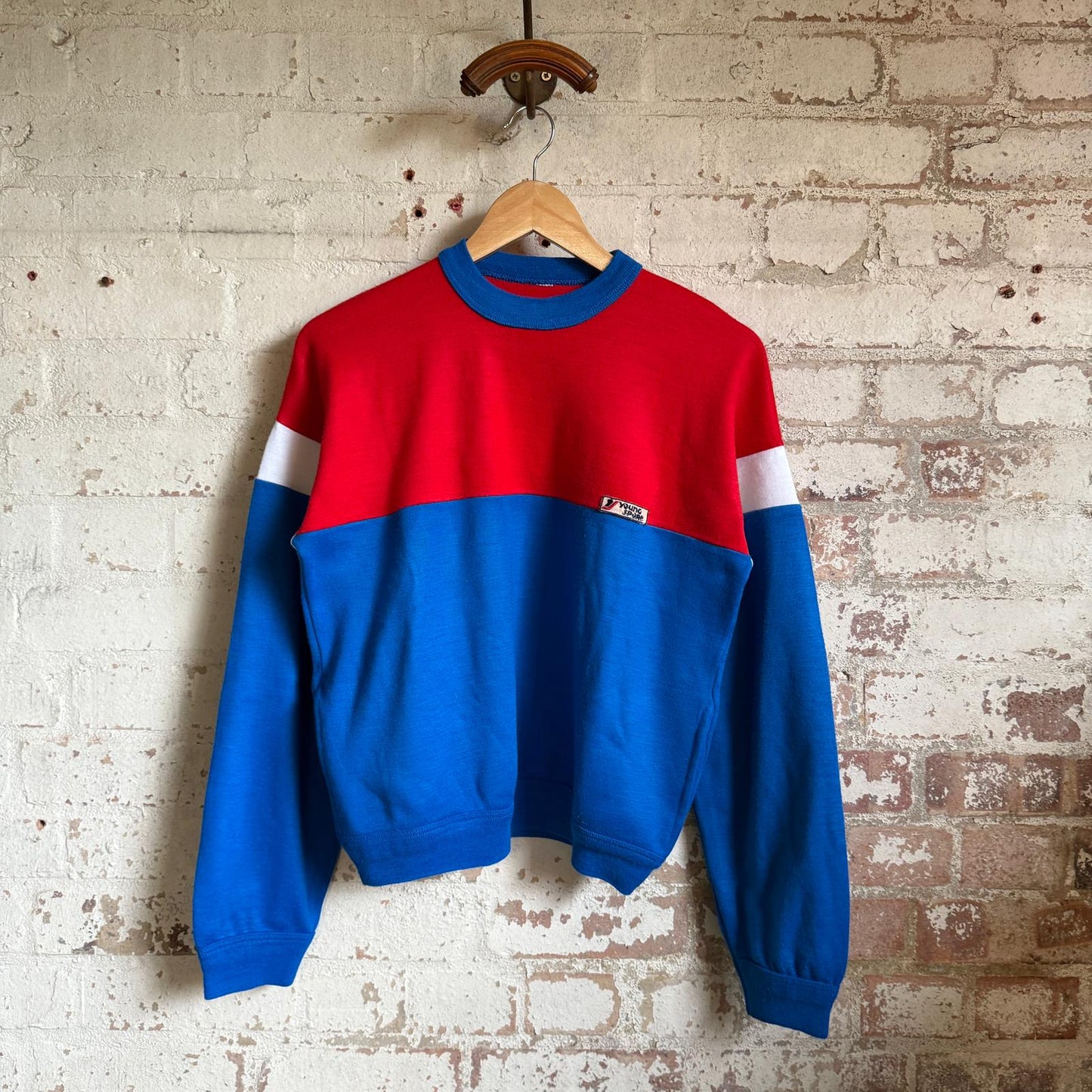 1980s Block Colour Young Sport Sweatshirt