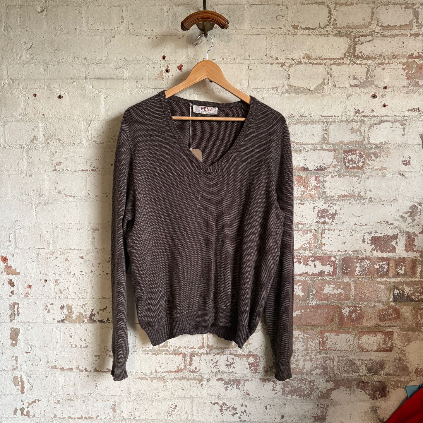 1970s Cashmere Italian Brown Knitted Jumper