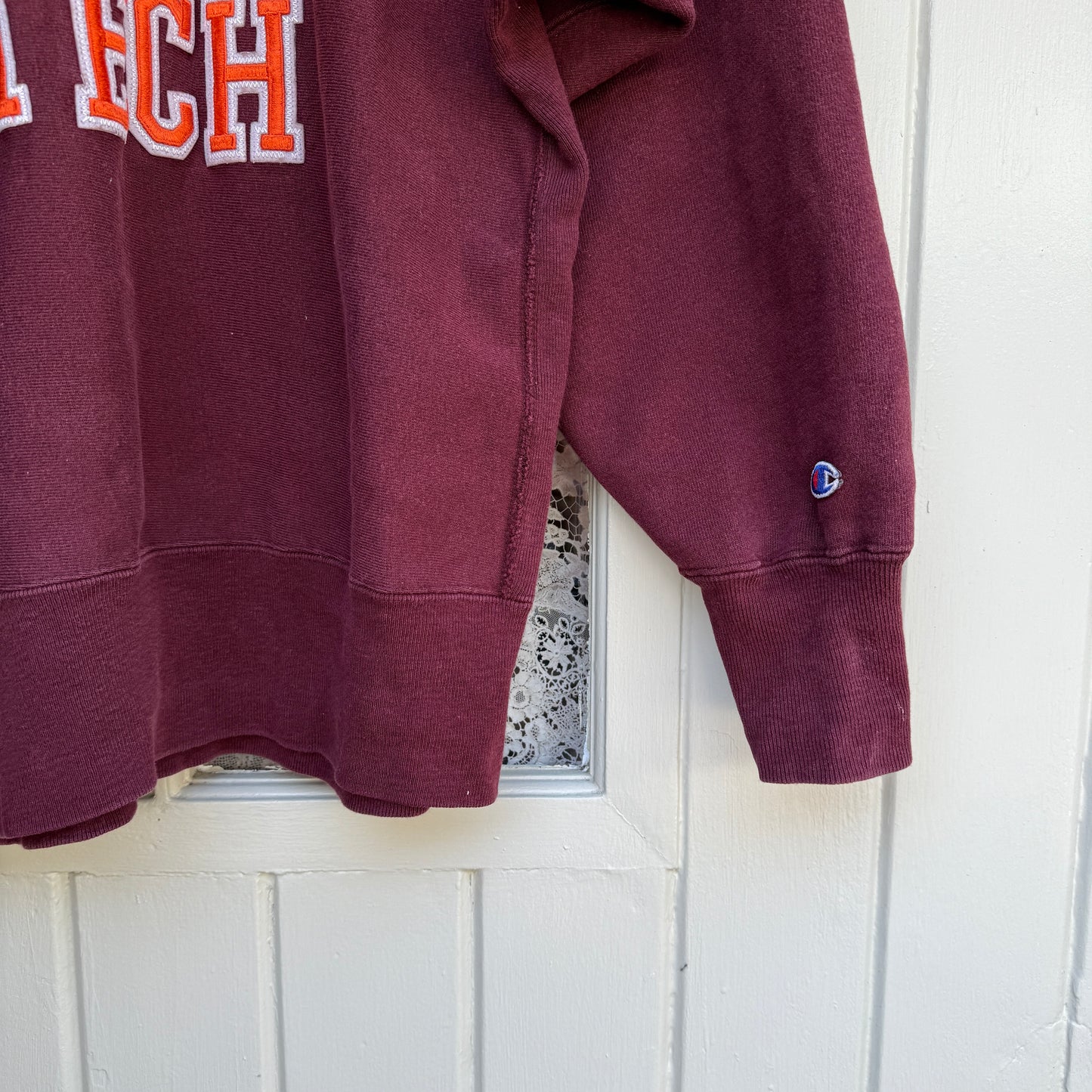 1990s Maroon Champion College Reverse Weave Sweatshirt