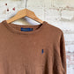 Brown Ralph Lauren Knitted Sweater Jumper
