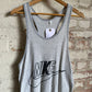 1970s Grey Graphic Nike Vest Top