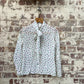 1980s White St Michael’s Polka Dot Blouse Shirt