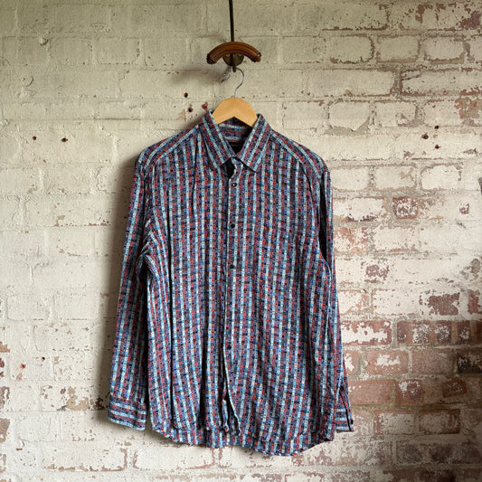 Vintage Jhane Barnes Patterned Button Shirt