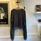 1980s Grey Unusual Sweatshirt with Long Arms