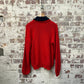 1980s Red Wool Knitted Jumper