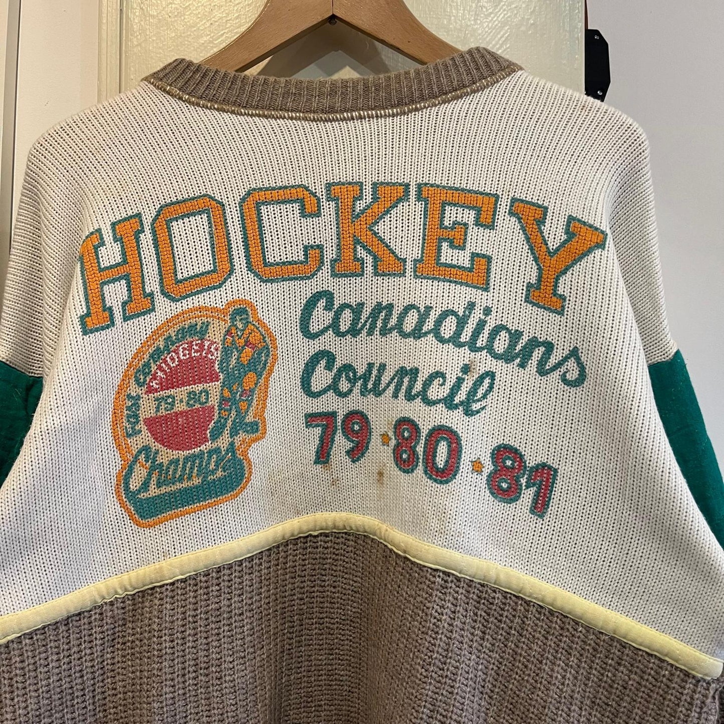 1970s 1980s Graphic Knitted Jumper
