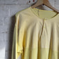 1980s Yellow cotton button Sweatshirt