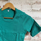 1970s Turquoise Cotton Blank T-Shirt