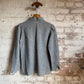 1980s Unusual Italian Grey Wool Button Smock Shirt