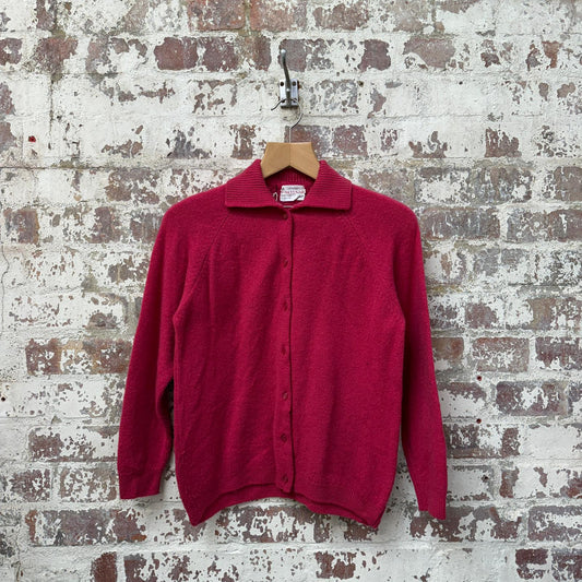 1970s Pink Knitted Cardigan