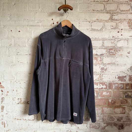 1990s Grey Zip Levis Fleece