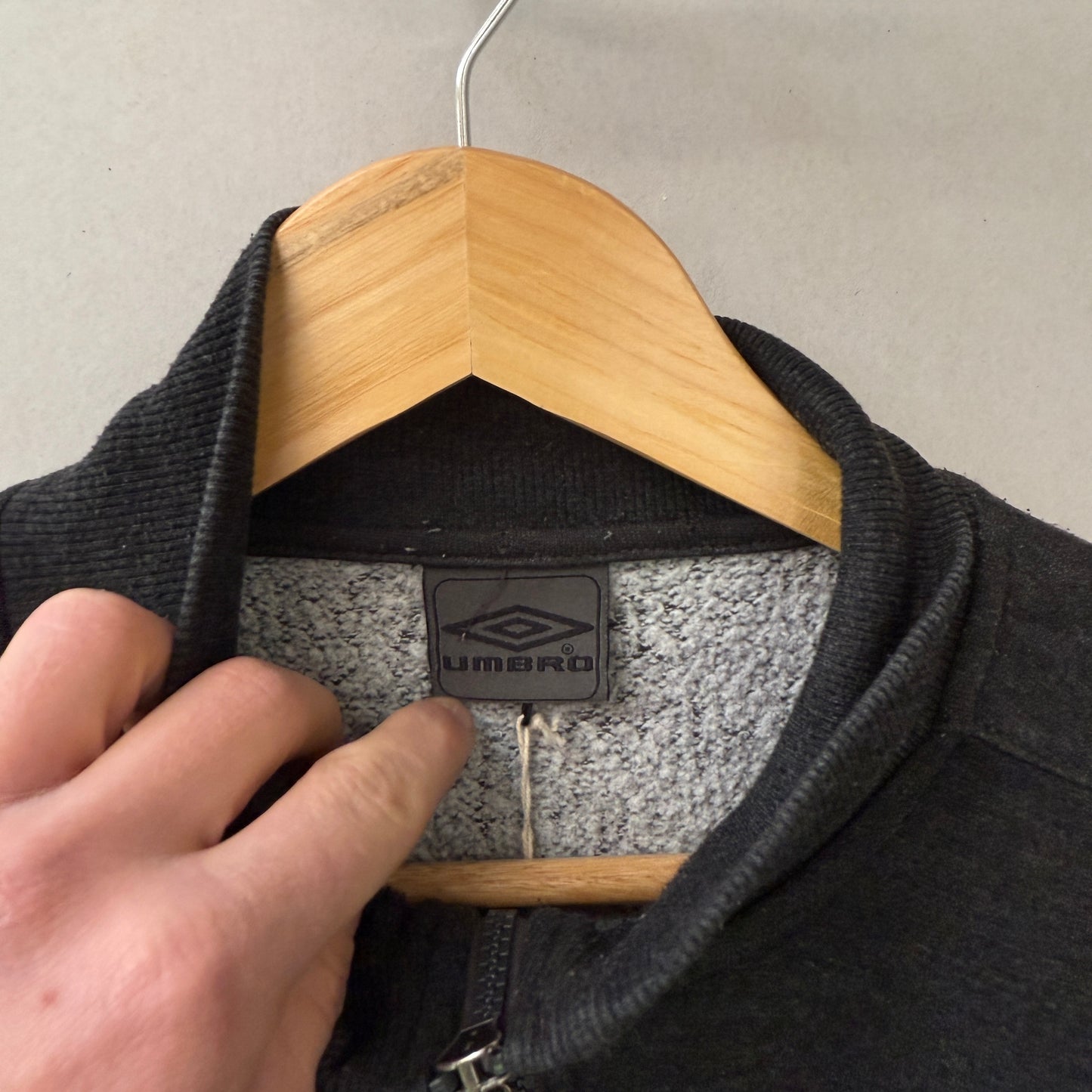 Dark Grey Umbro Zip Sweatshirt