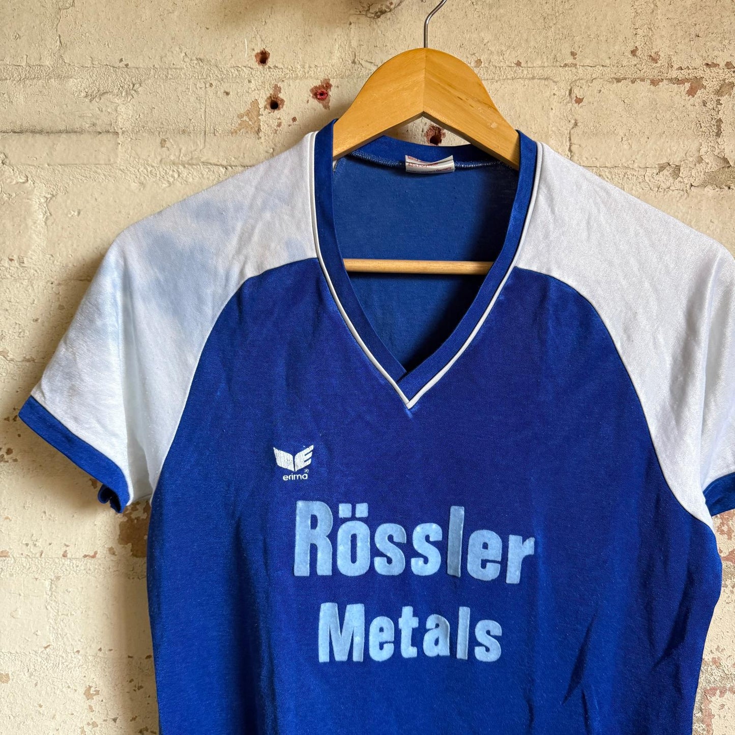 1980s Blue Graphic Football t-Shirt