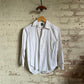 1950s White British Cotton Formal Shirt