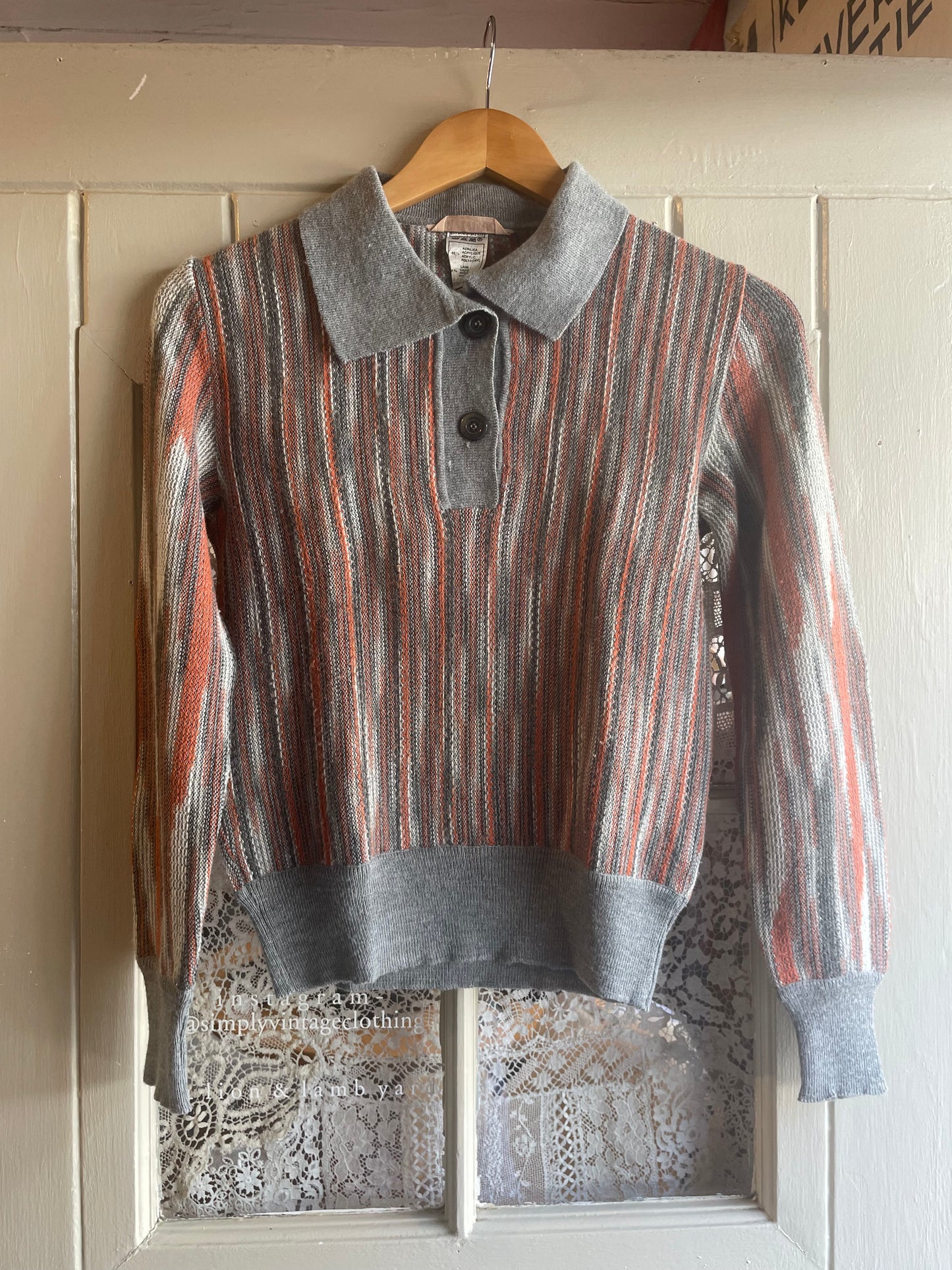 1970s Italian Knitted Polo Shirt