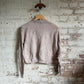 1960s Beige British Knitted Dead Stock Jumper