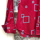 1970s Maroon Patterned Dagger Collar Shirt