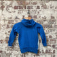 1970s Blue Two Tone Raglan Hoodie Jumper