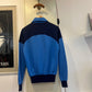 1980s Blue and Navy Zip Up Track Top