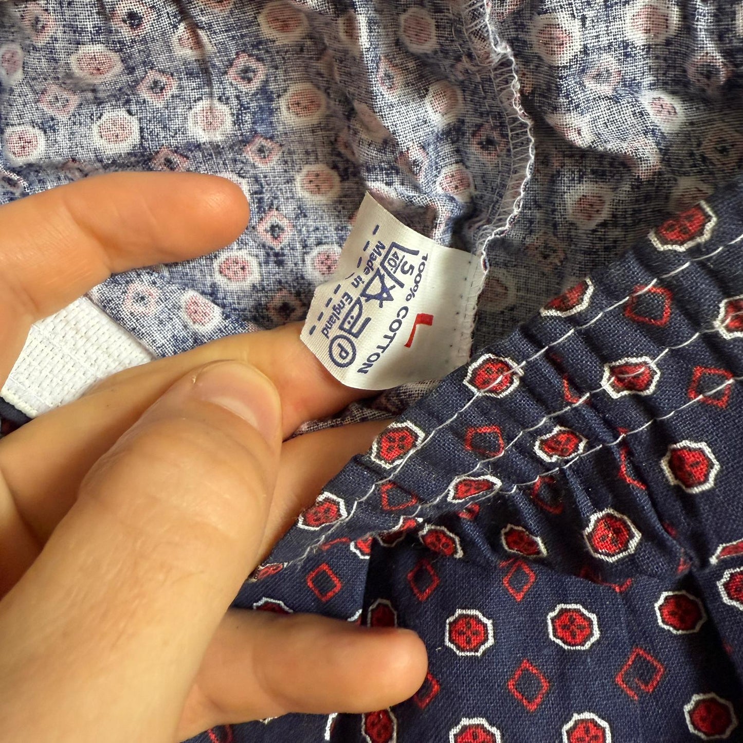 1980s Navy Cotton Boxer Shorts