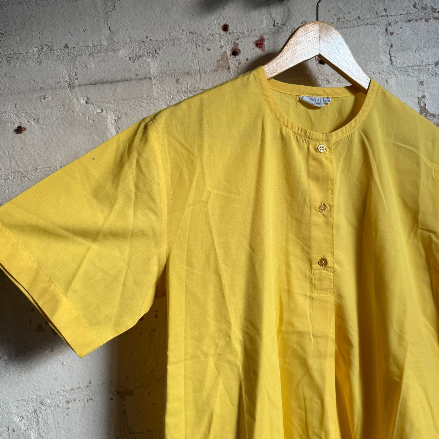 1980s Yellow Austin Reed Button Shirt