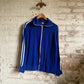 1970s Royal Blue Zip Up Track Top Jumper