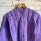 1960s Purple Knitted Patterned Cardigan Jumper