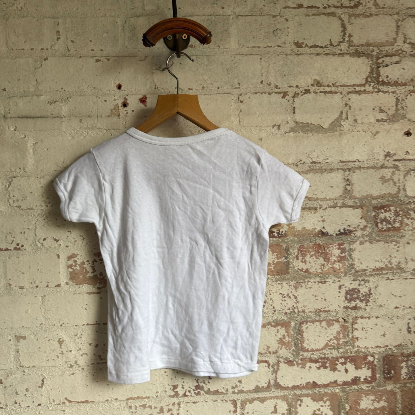 1970s White Cotton T-shirt