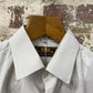 1970s White Cotton BHS Button Up Shirt