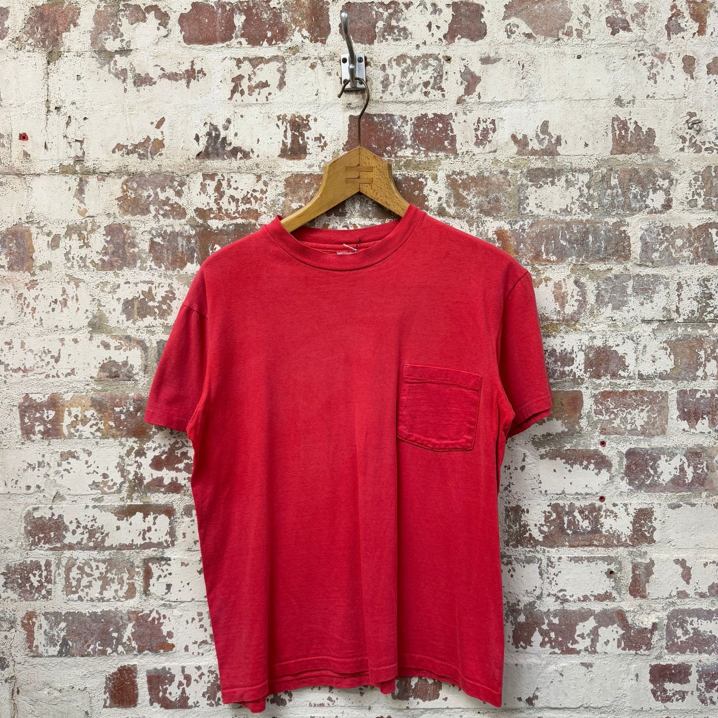 1980s Rare Adidas Pocket Blank T-Shirt