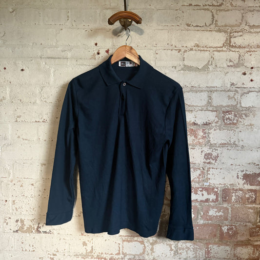1960s Navy British 'Pick' Polo Shirt Top